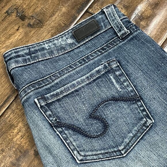 Refuge Jeans Co‎ Distressed Medium Wash Straight Leg Denim Jeans Casual Size 9S - Picture 10 of 10